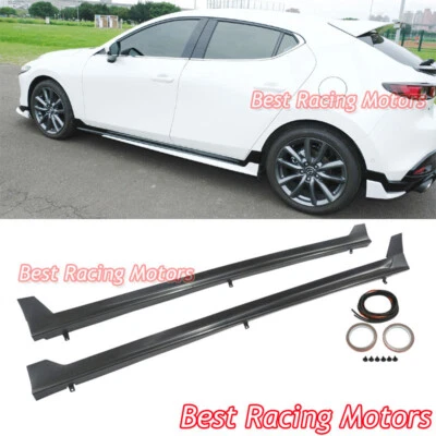 Faldones laterales estilo RS (PP) para Mazda 3 2019-2026 4/5 puertas Foto 1 de 3