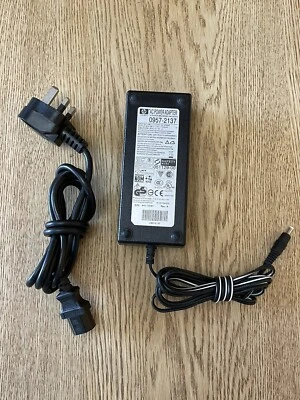 ADAPTADOR AC FONTE DE ALIMENTAÇÃO HP 0957-2137 GENUÍNO PLUGUE REINO UNIDO - Imagem 1 de 4