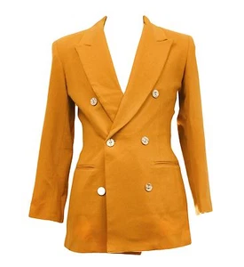 Women's Tangy Mandarin Size 8 100% Wool California STYLE Jacket Blazer Suit Top - Picture 1 of 5