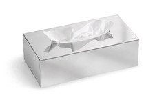 Blomus Nexio Tissue Box, Polished Stainless Steel, Modern Sleek Napkin Dispenser