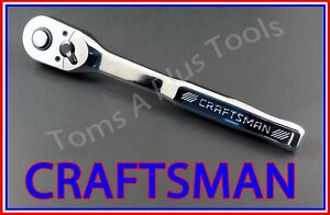 CRAFTSMAN HAND TOOLS 1/2 FULL POLISH 72 Tooth Ratchet socket wrench !!