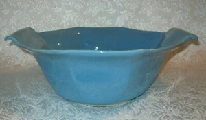 NEW ~ VIETRI FORMA Surf Blue Large Handled Serving Bowl (small flaw) - Picture 1 of 7