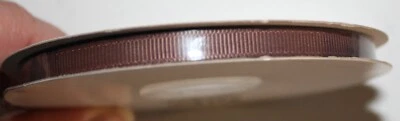 Stampin Up Retired CHOCOLATE CHIP GROSGRAIN RIBBON 15 yards 1/4" NEW RARE Brown - Image 1 of 3