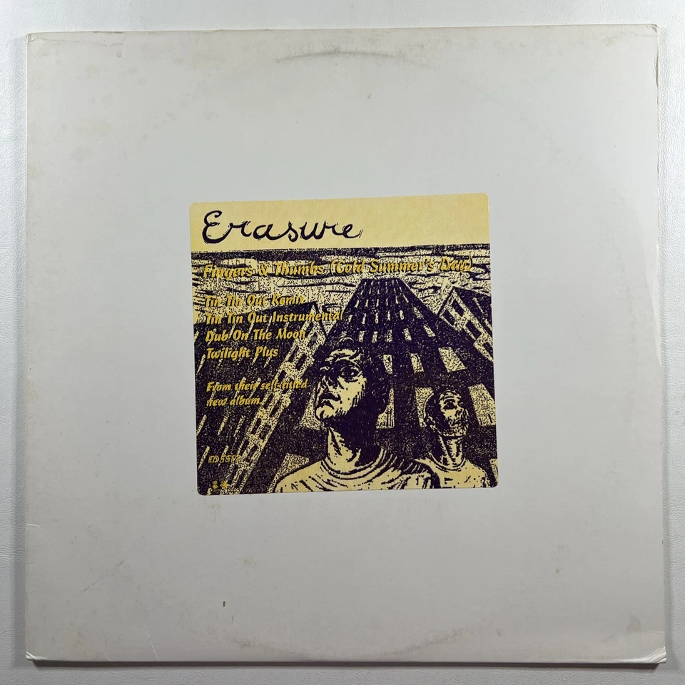 Erasure “Fingers & Thumbs” Single 12”/Elektra ED 5817 (EX) 1995 Promo - Image 1 of 4