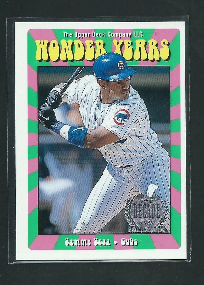 1999 Upper Deck Wonder Years Sammy Sosa #WY25 Cubs Baseball Card - Image 1 of 1