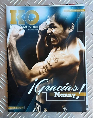 2016 Manny Pacquiao KO BOXEO MAGAZINE Program Boxing PacMan SPANISH *Rare* - Image 1 of 3
