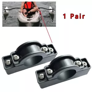 2x Kayak Canoa Estabilizador de Flotador de Pie Estabilizador Soporte de Montaje Clip de Poste - Imagen 1 de 7