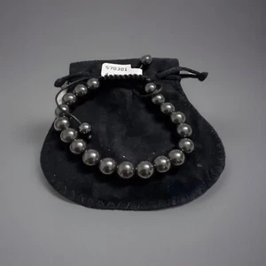 Crystal Shamballa Bracelet With Hematite Rhinestone Beads Gift - Picture 1 of 20