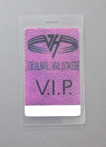 Van Halen backstage pass laminated For Unlawful Carnal Knowledge AUTHENTIC OTTO! - Picture 1 of 1