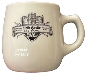 1950 WHITE CASTLE SYSTEM HAMBURGERS MAYER CHINA RESTAURANT WARE COFFEE MUG - Picture 1 of 4