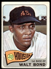 1965 TOPPS WALT BOND HOUSTON ASTROS #109