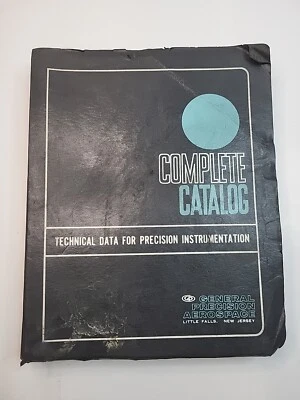 General Precision Aerospace Complete Catalog Technical Data for 1964 Equipment - Image 1 of 4