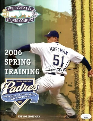 JSA Trevor Hoffman Autographed Signed AUTO 2006 Spring Training Guide TRB 808 - Image 1 of 2