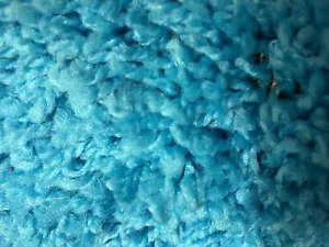 Aqua Blue Indoor Shag Carpet Mat Area Rug 36” X 56” Stain and Fade Resistant - Picture 1 of 4