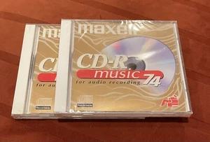 Maxell CD-R Music For Audio Recording 74min CD - Set of 2 New Sealed. Japan - Picture 1 of 2