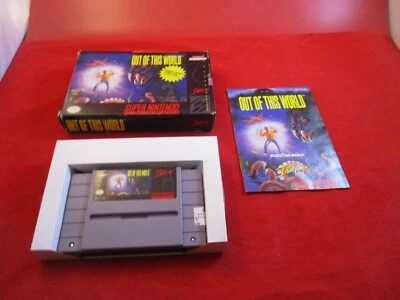 Out of This World (Super Nintendo Entertainment System 1992) SNES COMPLETE w/Box - Image 1 of 4