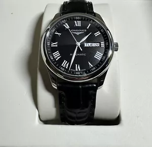 LONGINES MASTER COLLECTION L2.755.4 Day date BLACK Dial Automatic Men's Watch - Picture 1 of 16
