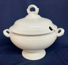 Boch F La Louviere Made in Belgium White Tureen with Lid - Rare Find! Villeroy
