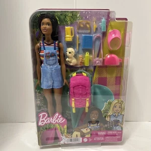 Barbie Doll  Camping Brooklyn Brunette Doll with Puppy & Camping Gear - Picture 1 of 2