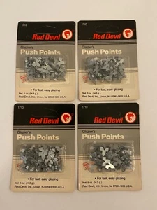 U.S.A. - (4 PKS) RED DEVIL #1710 GLAZING PUSH POINTS - NEW - FREE SHIPPING - Picture 1 of 3
