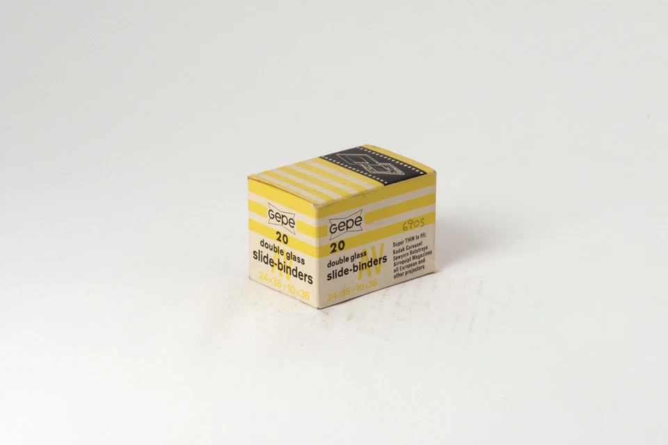 Gepe 6903 - Supporti scorrevoli in vetro - 24x36+10x36 - 2 mm - Confezione da 20