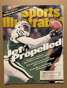 Sports Illustrated Keyshawn Johnson New York Jets January 18, 1999 Free Shipping - Picture 1 of 2