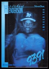 1991 Silver Star Rickey Henderson Oakland Athletics #NNO