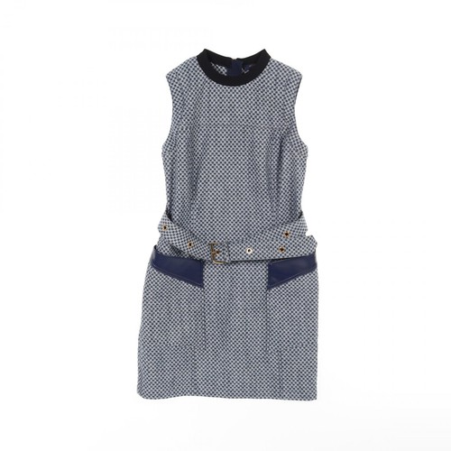 LOUIS VUITTON（LV） LOUIS VUITTON Abito Damier smanicato mini #38 cotone blu usato