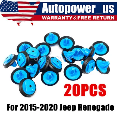 5SR17JXWAA se adapta a Jeep Renegade 2015-2020 moldura acampanada marca clip de retención 20 piezas Foto 1 de 4