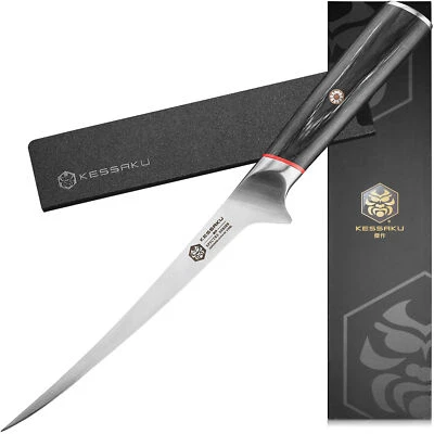 Cuchillo de filete flexible Kessaku 7" - Serie Spectre - AUS-8 HC acero inoxidable Foto 1 de 4