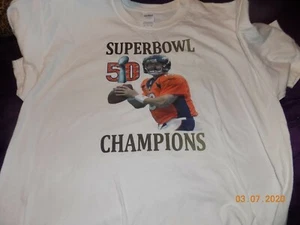 Broncos Peyton Manning super bowl 50 t-shirt size large - Picture 1 of 2