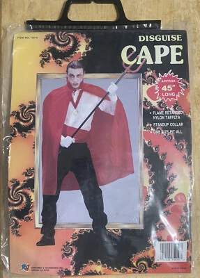 Capa roja para adultos 45" con cuello alto talla única Foto 1 de 2