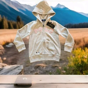 POLO RALPH LAUREN GIRLS 5 FULL ZIP EMBROIDERED HOODIE NWT!! - Picture 1 of 15