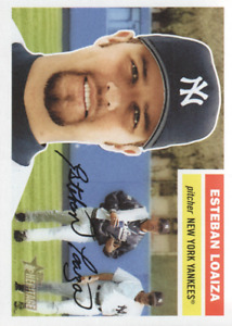 2005 Topps Heritage New York Yankees Baseball Card #293 Esteban Loaiza