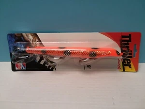 9 inch SUICK THRILLER MUSKY / MUSKIE LURE JERKBAIT - Holo Orange - New on Card - Picture 1 of 2