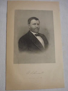 1886 Illustrierte Seite Präsident U.S. Grant - Bild 1 von 1
