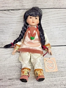 Treasures in Lace Asian Bisque Porcelain Doll Prestige Collection Ling Ling 14" - Picture 1 of 7