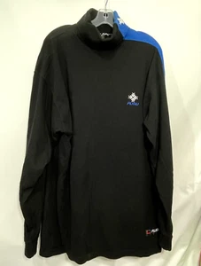 FUBU The Collection Turtleneck Mens 2XL Black Blue Streetwear Club 90's Hip Hop - Picture 1 of 7