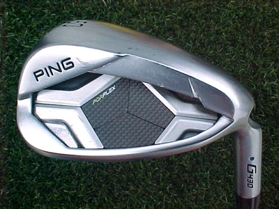 Club de golf Ping G430 50* GW cuña hueca hierro con especificaciones de punto azul y oro dinámico S300 Foto 1 de 4