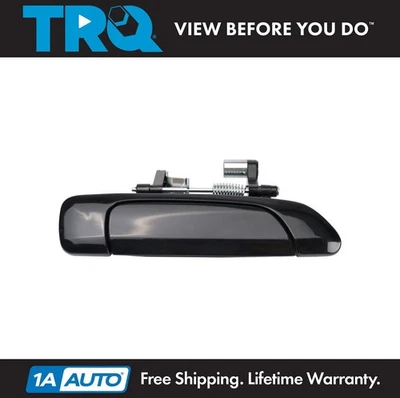 TRQ Rear Right Exterior Door Handle Black For 2001-2005 Honda Civic - Imagem 1 de 4