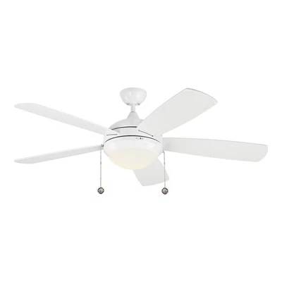 Ventilador de techo interior Discus Classic 52" en blanco Foto 1 de 2