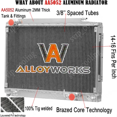 Radiator For 1972-1981 Mercedes-Benz R107/C107 450 SL SLC Coupe Petrol 8cyl 4.5 Foto 1 de 4