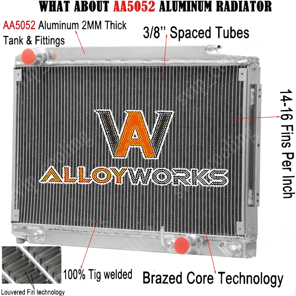 Radiator For 1972-1981 Mercedes-Benz R107/C107 450 SL SLC Coupe Petrol 8cyl 4.5 Foto 1 de 4