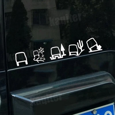 Divertidas calcomanías reflectantes icono de letrero de terreno con capó para SUV todoterreno Foto 1 de 4