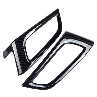 2x Carbon Fiber Style Air Conditioner Vent Cover fit for Ford Focus 2015-18 zw - image 1 of 3