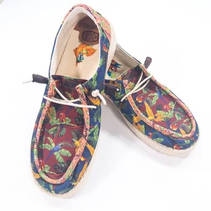 Hey Dude Wendy Slip On Loafers Shoes Women's 11 Parrot Tropical Margaritaville - Picture 1 of 8