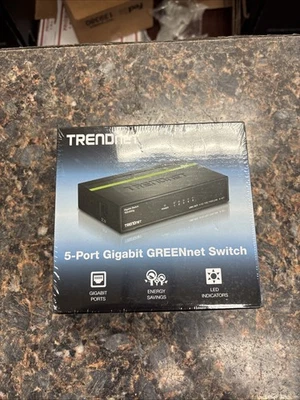 TRENDnet 5-PORT Gigabit GREENnet Switch TEG-S50g - New sealed Box - Image 1 of 4