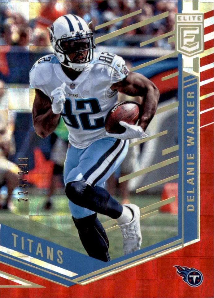 2018 DONRUSS ELITE RED DELANIE WALKER /299 TENNESSEE TITANS #54 NM-MT - Image 1 of 2