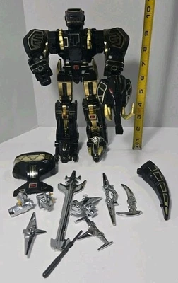 2009-BANDAI-SGC-POWER RANGERS-MEGAZORD-NEGRO/ORO-FIGURA/ARMAS-LOTE-INCOMPLETO Foto 1 de 4