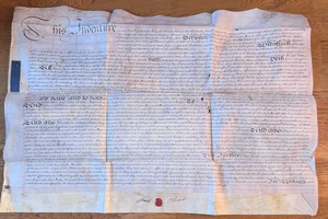 ANTIQUE INDENTURE 1755 LAND HOUSE DEEDS DOCUMENT PLUMB SARGENT CHIPPING LAMBOURN - Picture 1 of 10